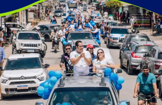 Deputado Jeferson Timóteo reúne mais 500 carros e motos em carreata em ponte dos Carvalhos